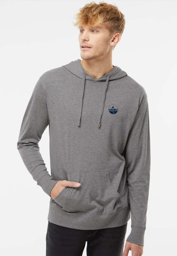 Gun Metal Heather-Navy At the Shore Logo