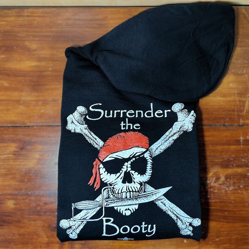 Hoodie-Surrender The Booty, Size: S