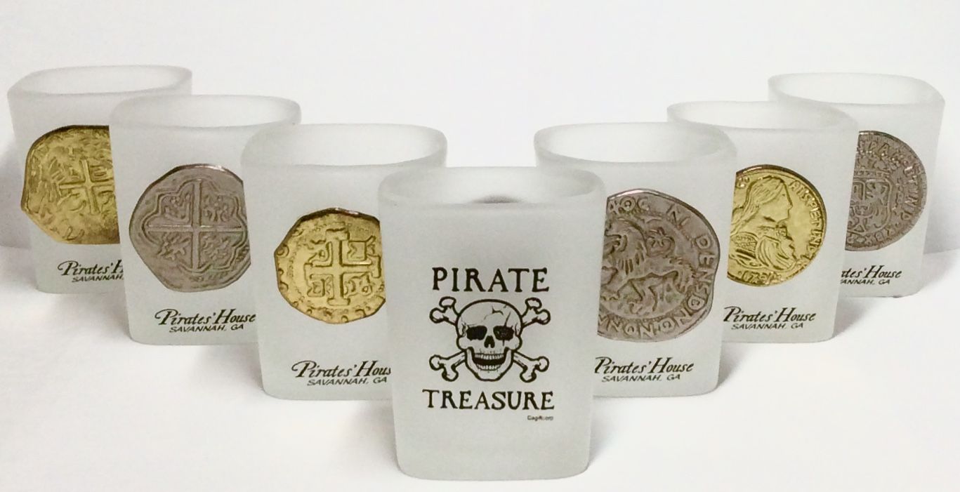 Shot Glass - Square Frost Coin