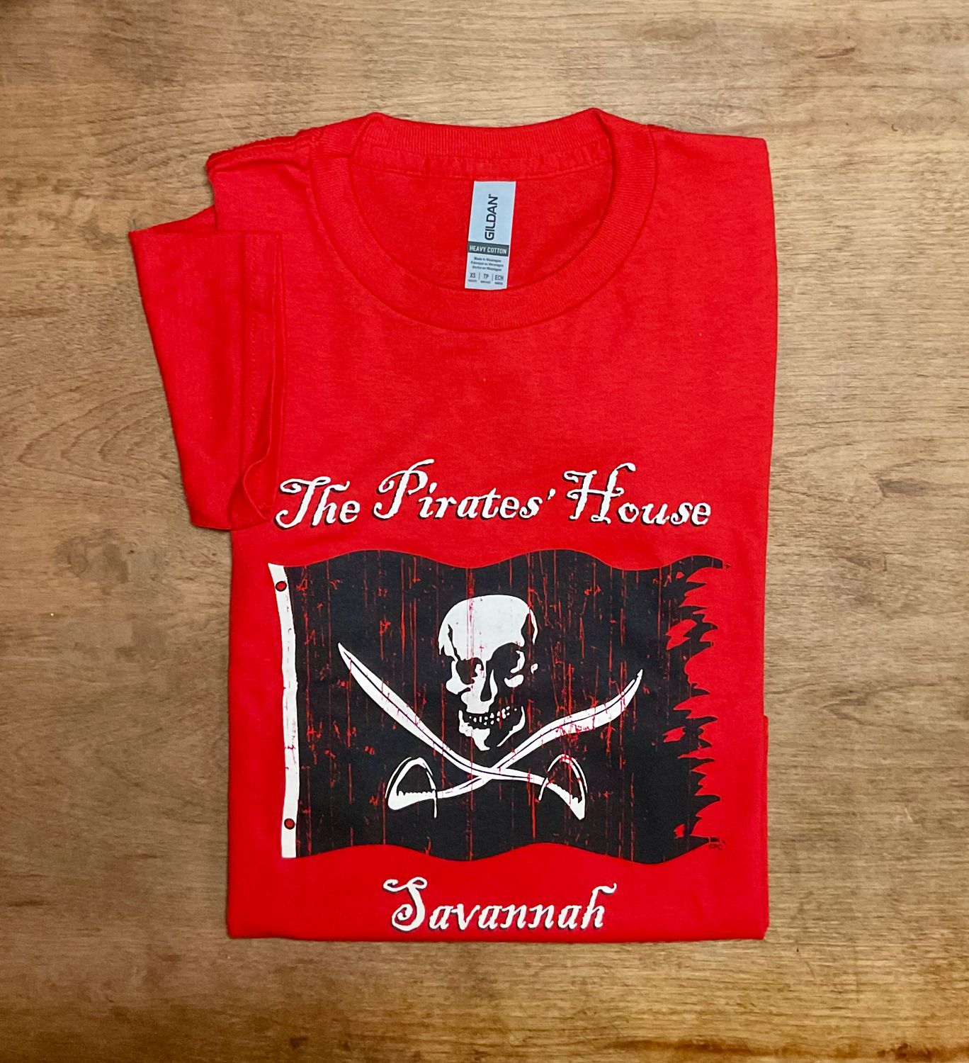 Pirate Flag y, Size: XS, Color: RED