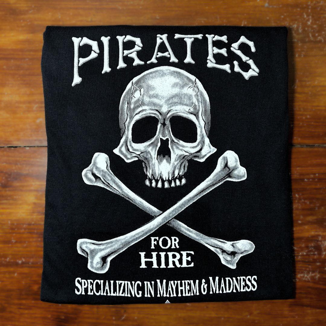 Pirates for Hire Youth, Color: Black, Size: XS