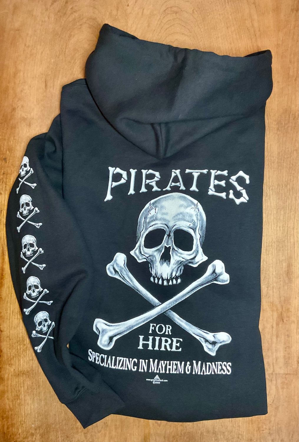Hoody-Pirates For Hire, Size: S