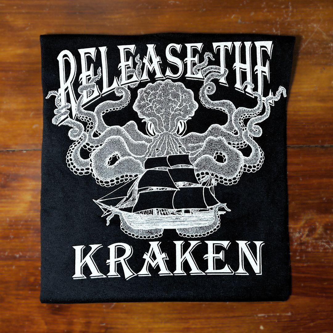 Release the Kraken, Color: Black, Size: S