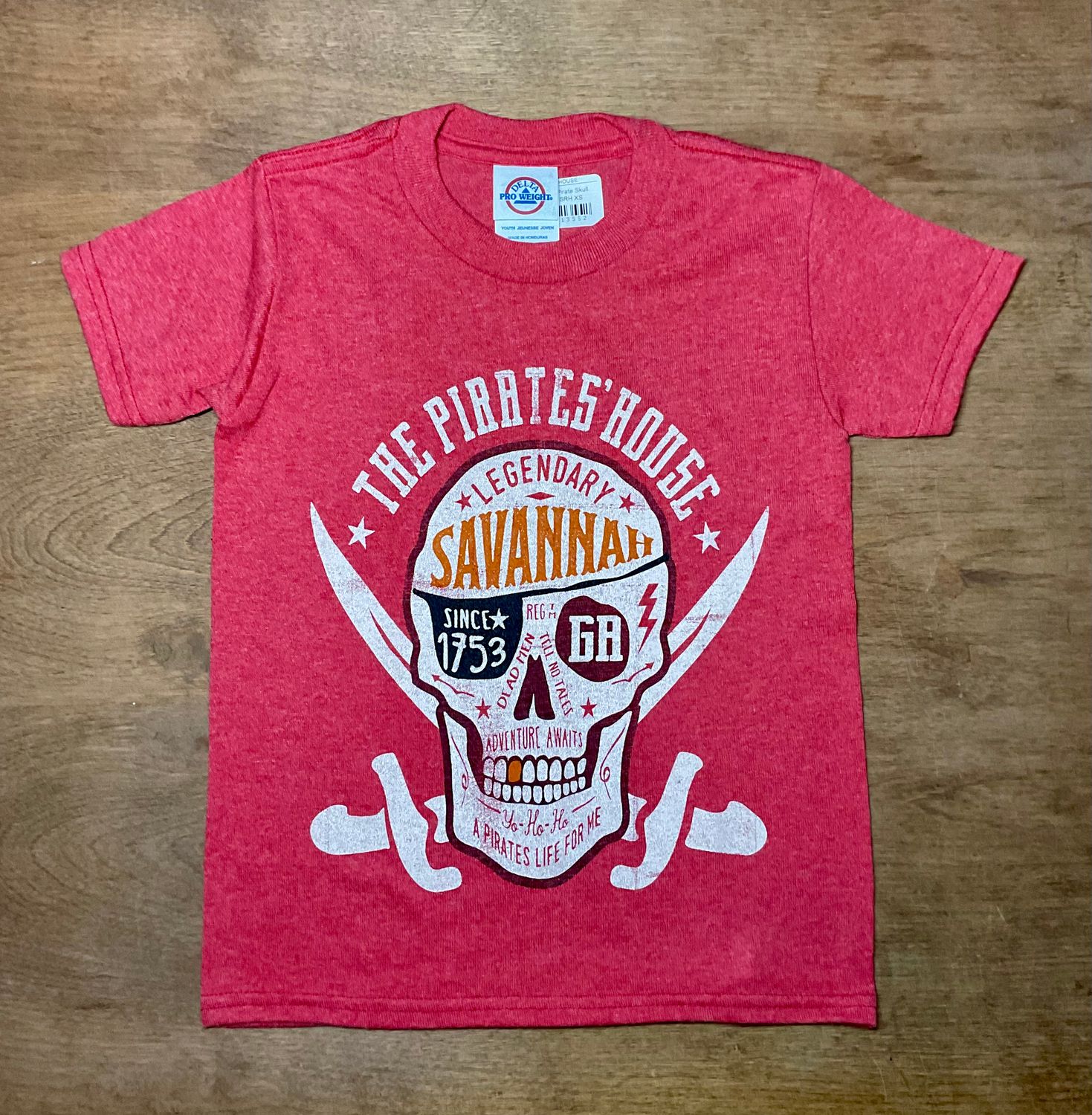 Type Pirate Skull Youth, Color: SRH, Size: XS