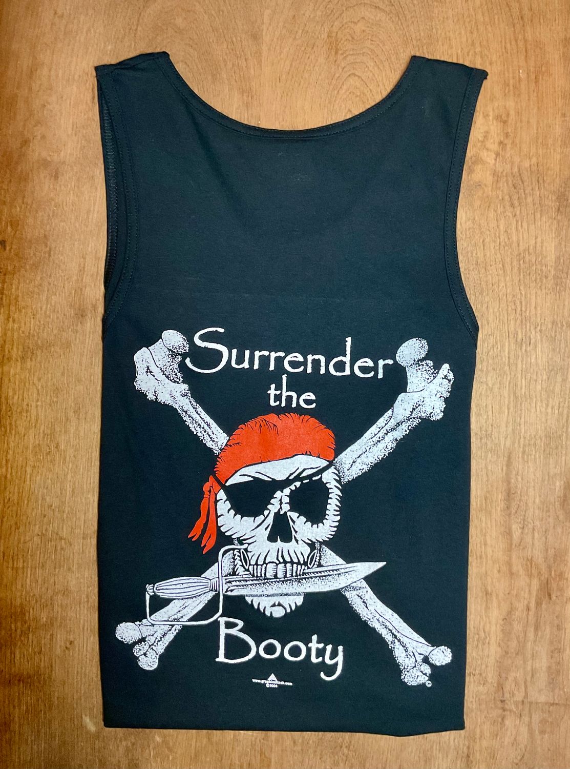 Surrender the Booty tank, Color: BLK, Size: S
