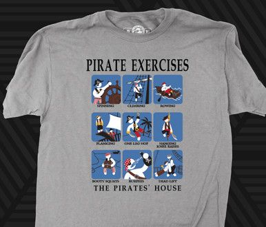 Pirate Exercises, Color: GRY, Size: S