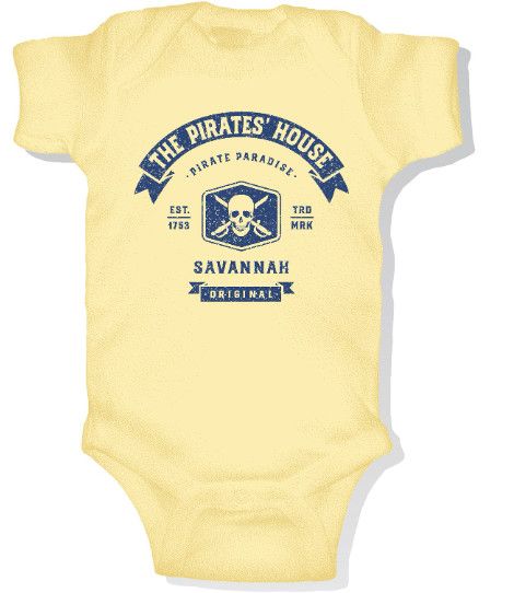 Banner Pirate Infant Onesie, Color: BTR, Size: 6MO