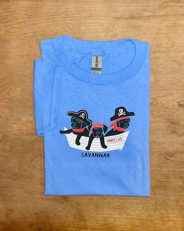 Pirate Pups in  a Boat y