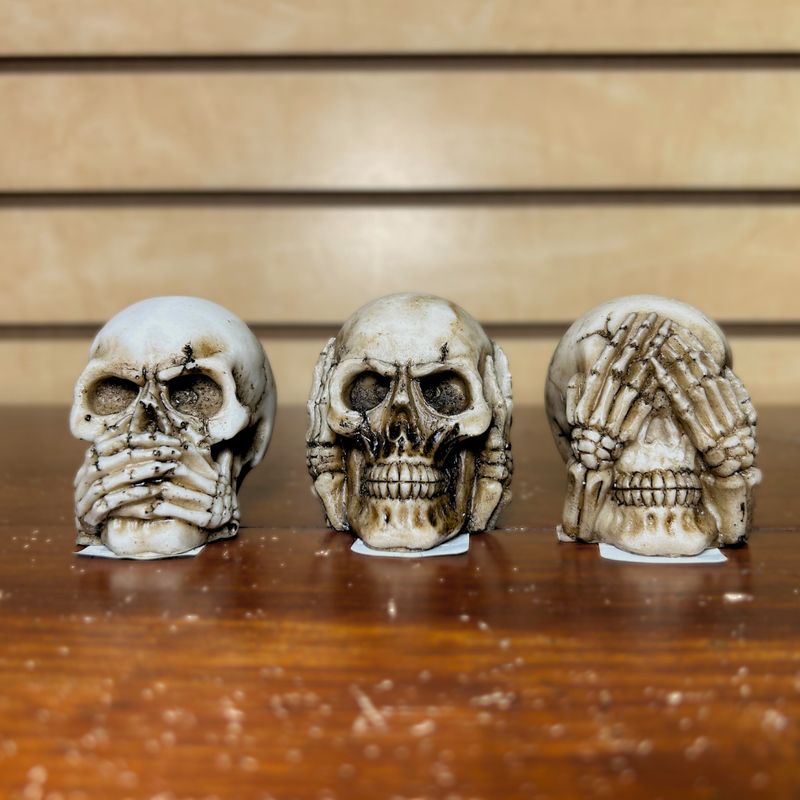 Set of Three Skulls