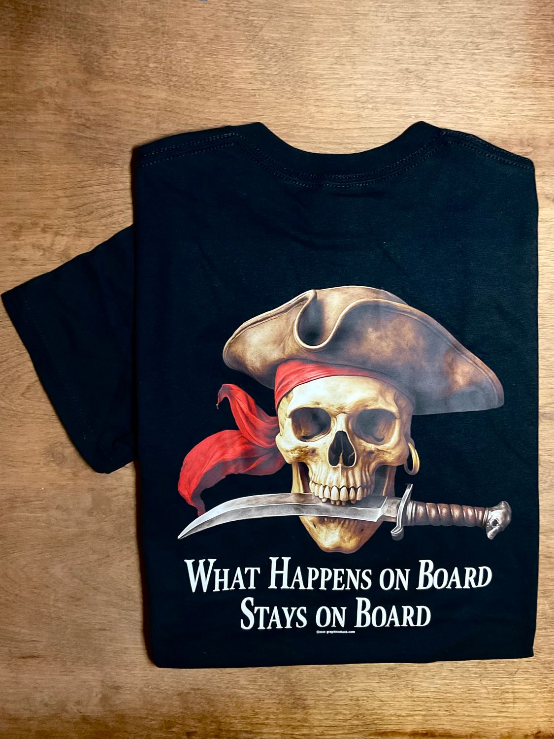 What Happens On Board, Color: BLK, Size: S