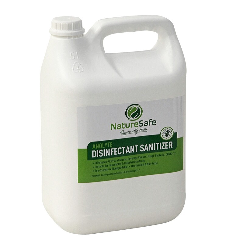 NatureSafe 2.5L Anolyte Disinfectant Sanitiser