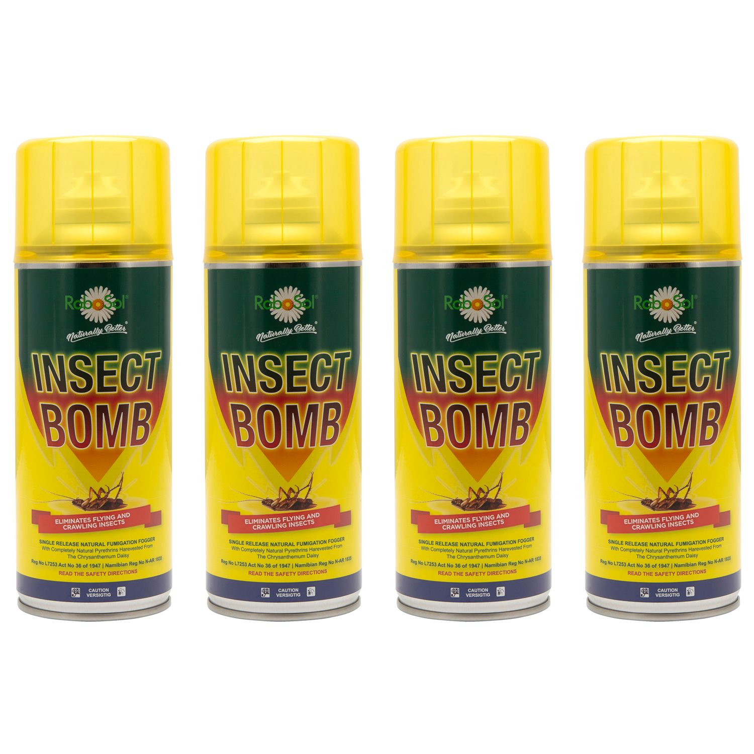 330ml RoboSol Insect Bomb x4 Pack
