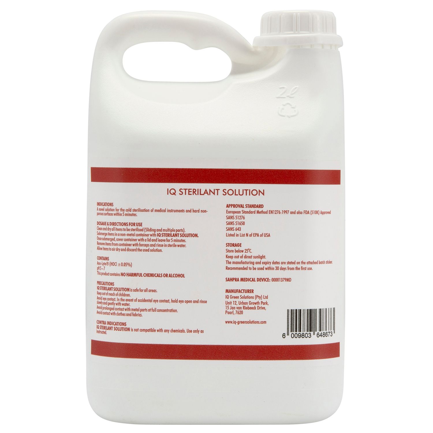 IQ Sterilant Solution