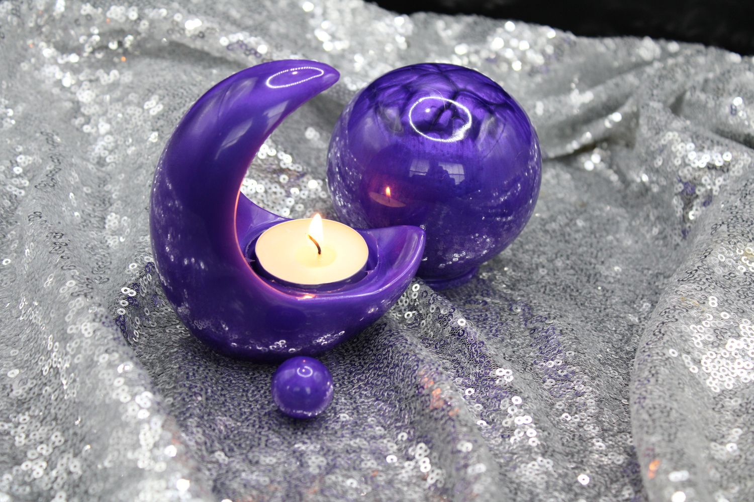 Cresent Moon Candle Holder