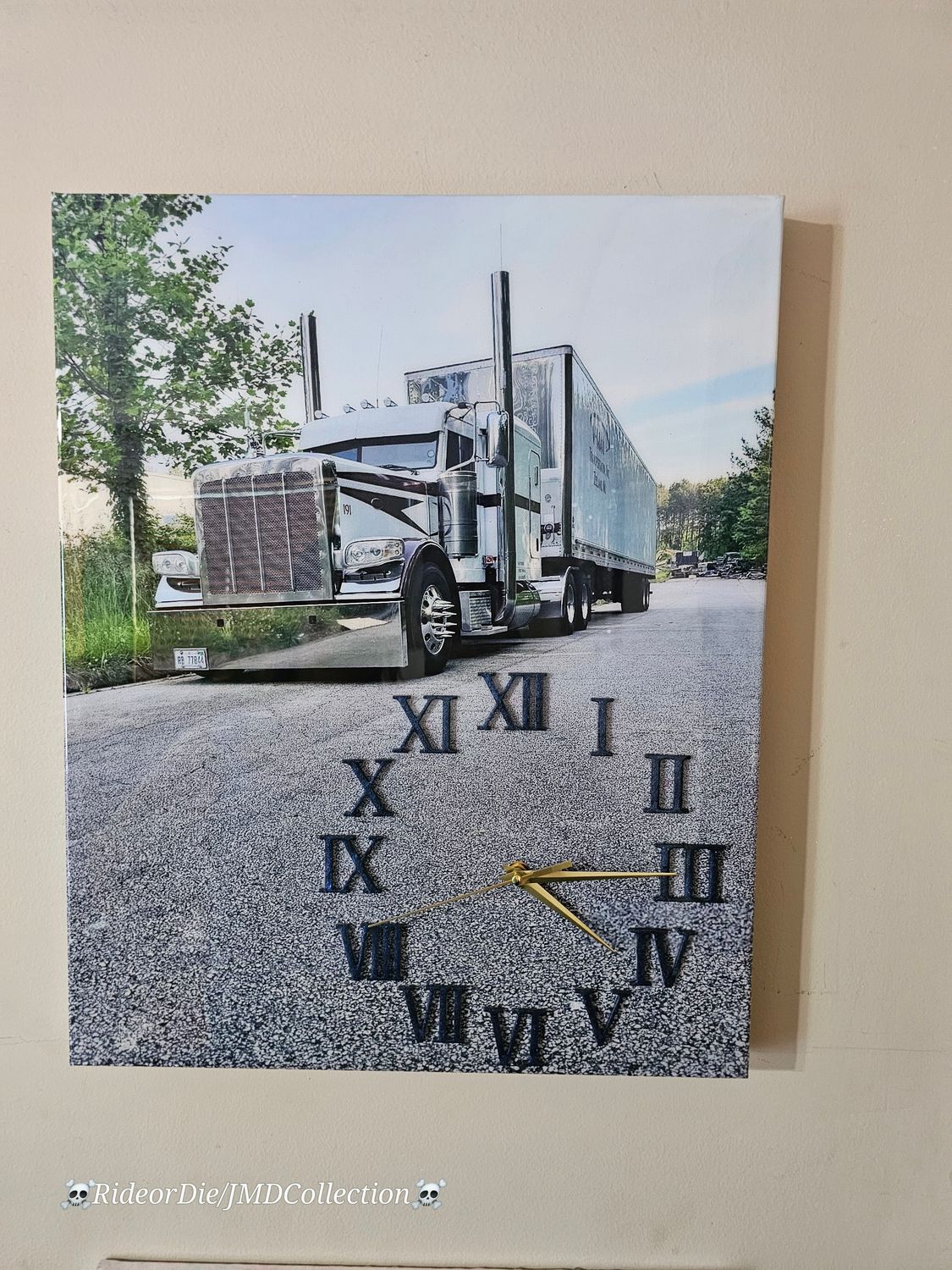 Custom canvas clock