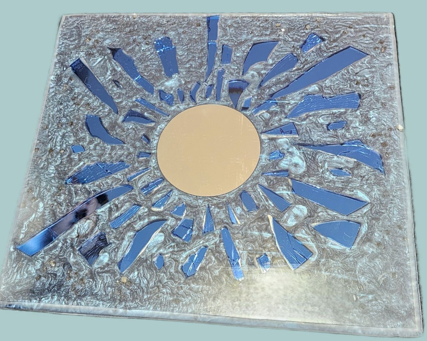 Broken glass sun