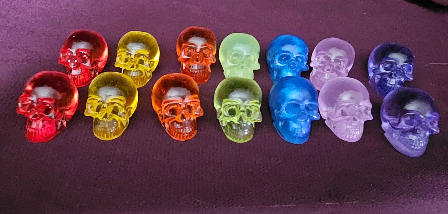 Owl Whims, Tiny Skull Chakra Sets