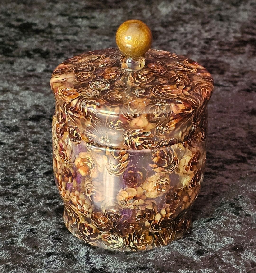 Woodturned trinket jar