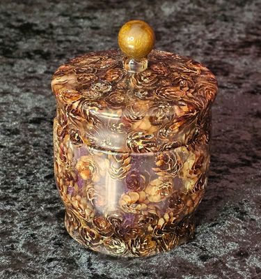 Woodturned trinket jar