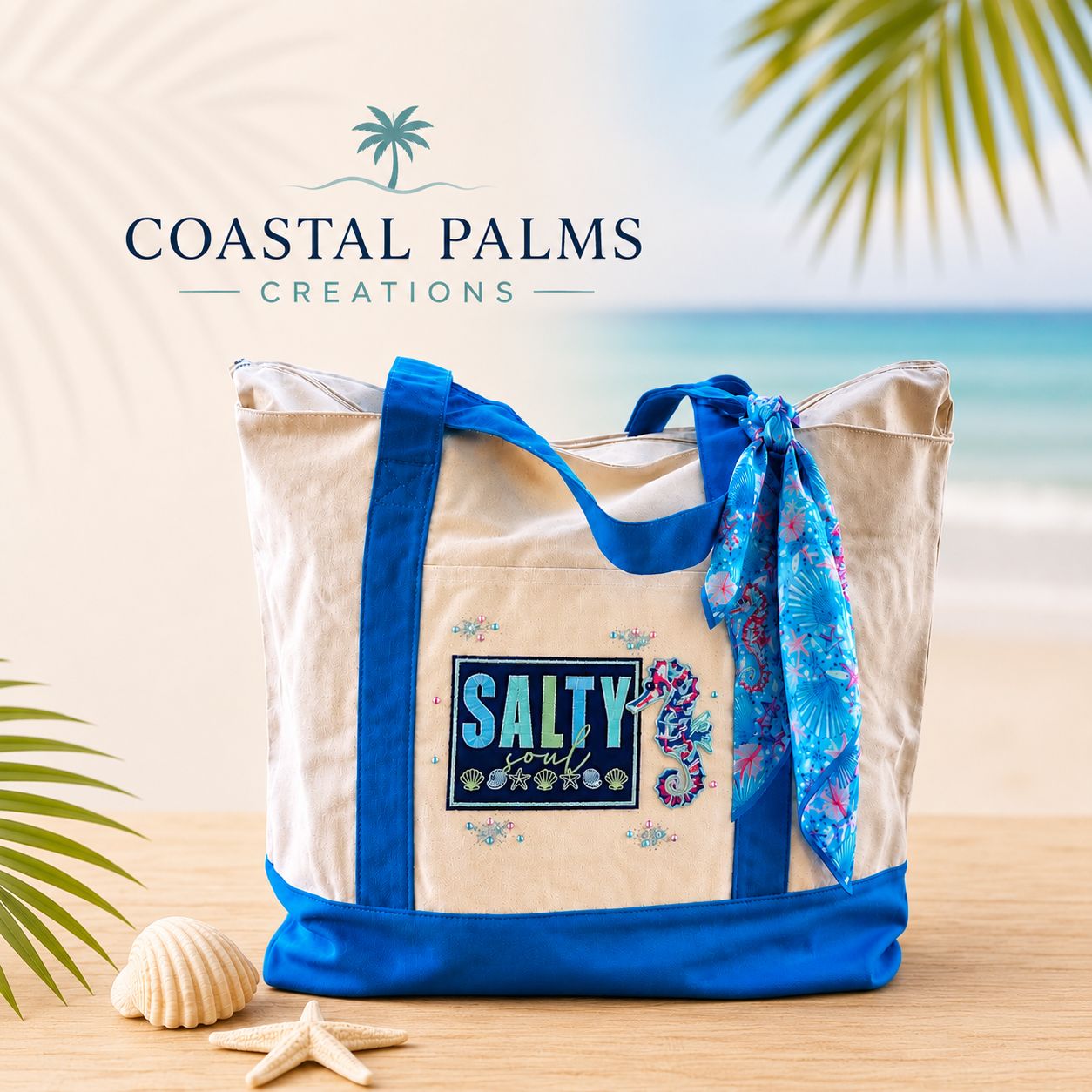 Salty Soul Coastal Tote Bag