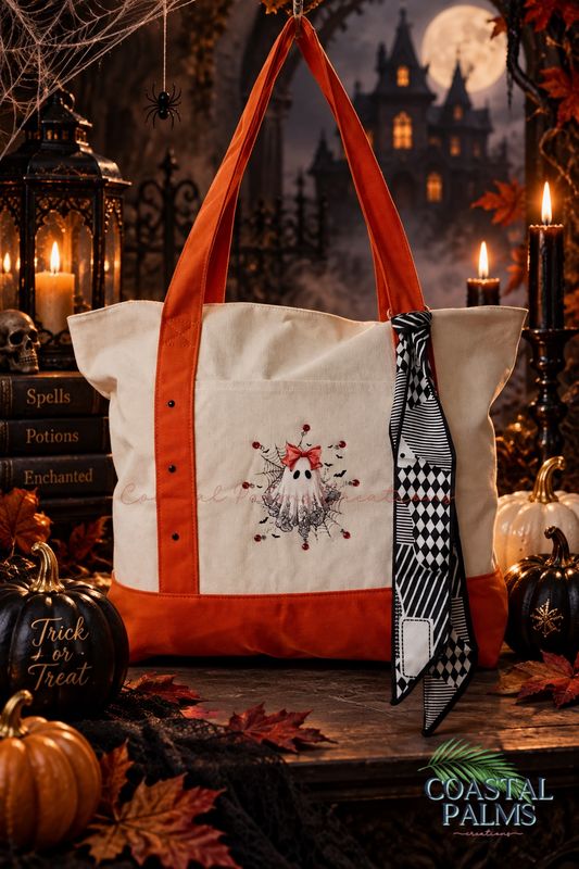 Boujee Ghost Halloween Tote