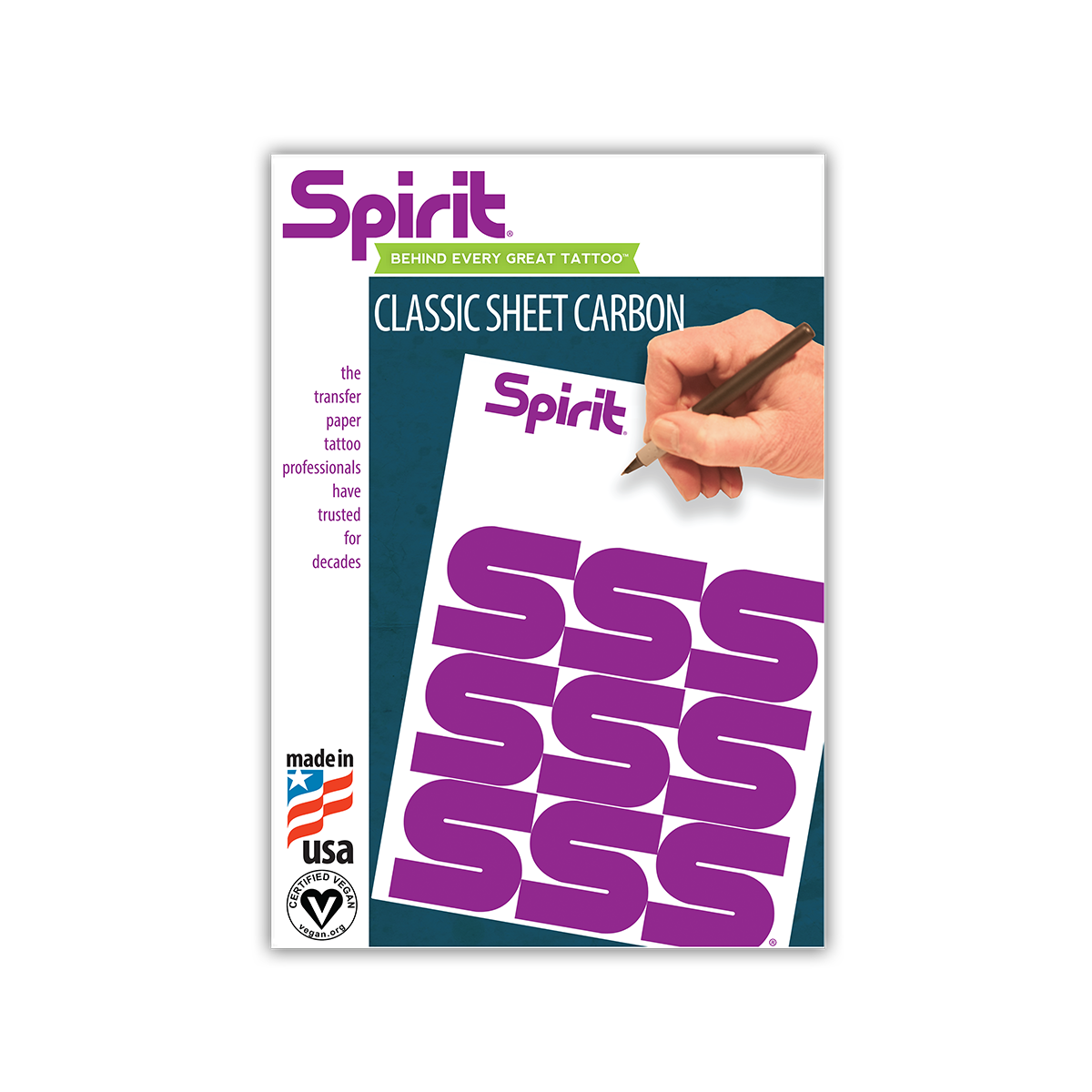 Spirit® Classic Sheet Carbon - 200 Sheets