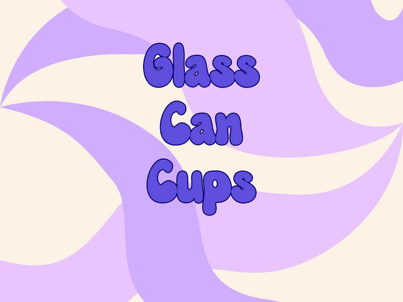 Glass Can Cups