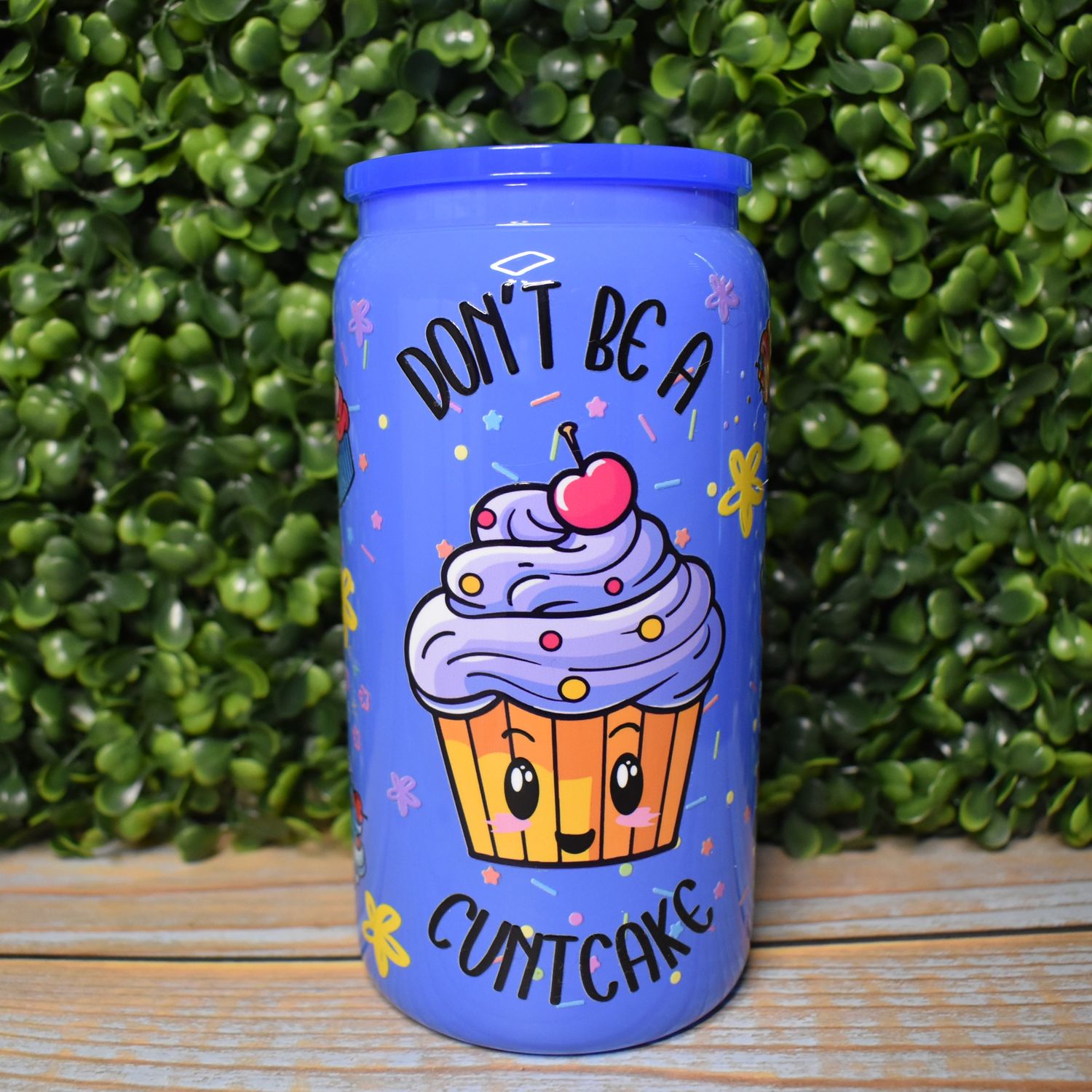 *Explicit* Cupcake Glass Can