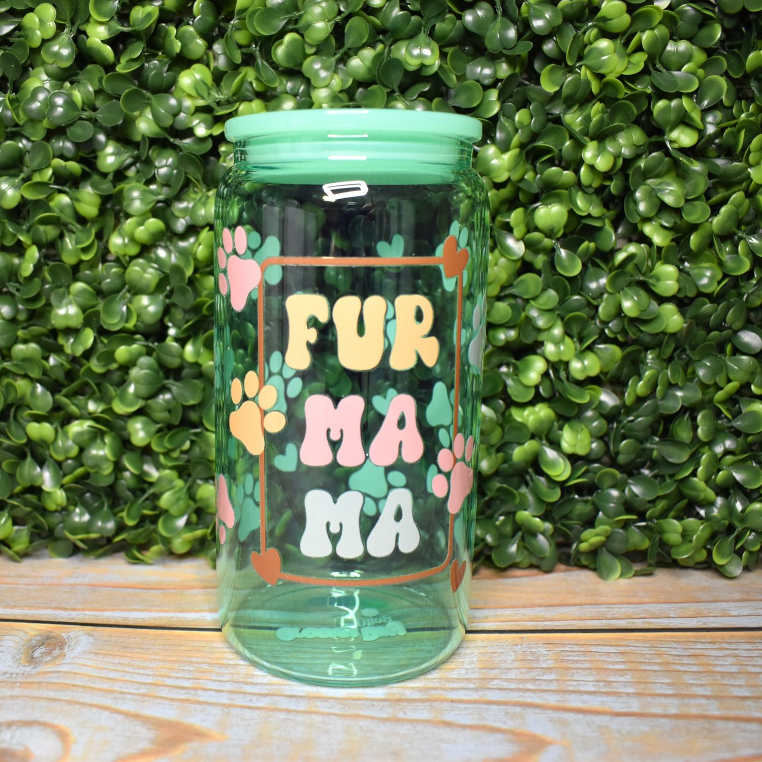 Fur Mama Glass Can