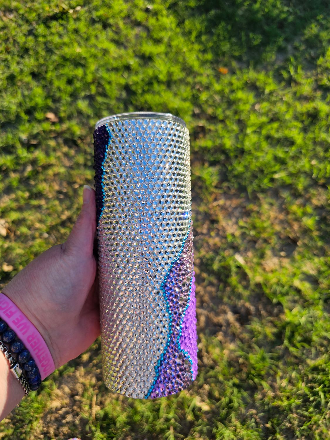 Purple Geode Bling Tumbler