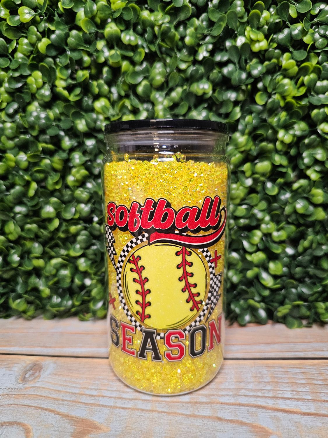 Softball Season Snow Globe