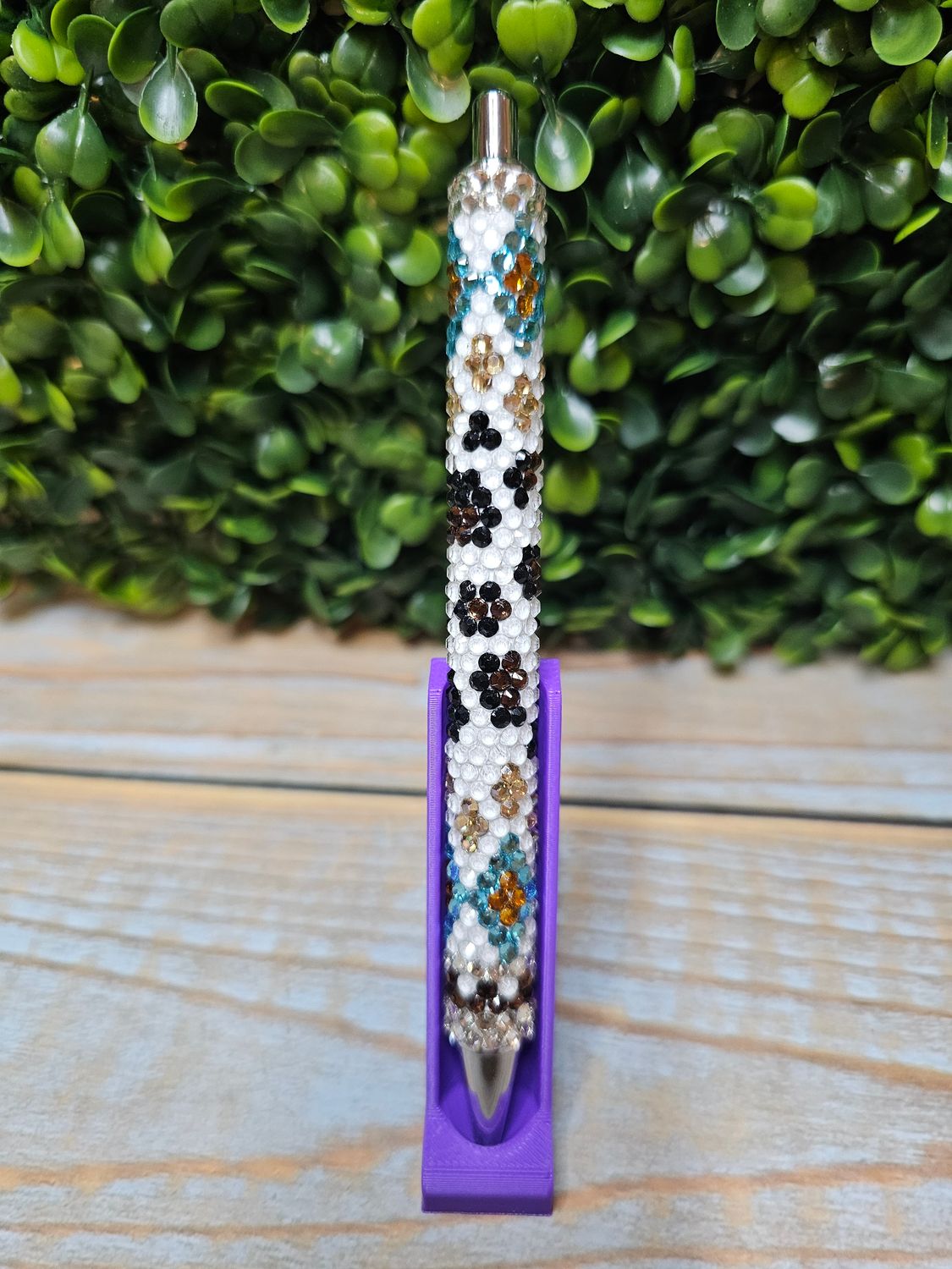 Western Cow Print Bling Pen