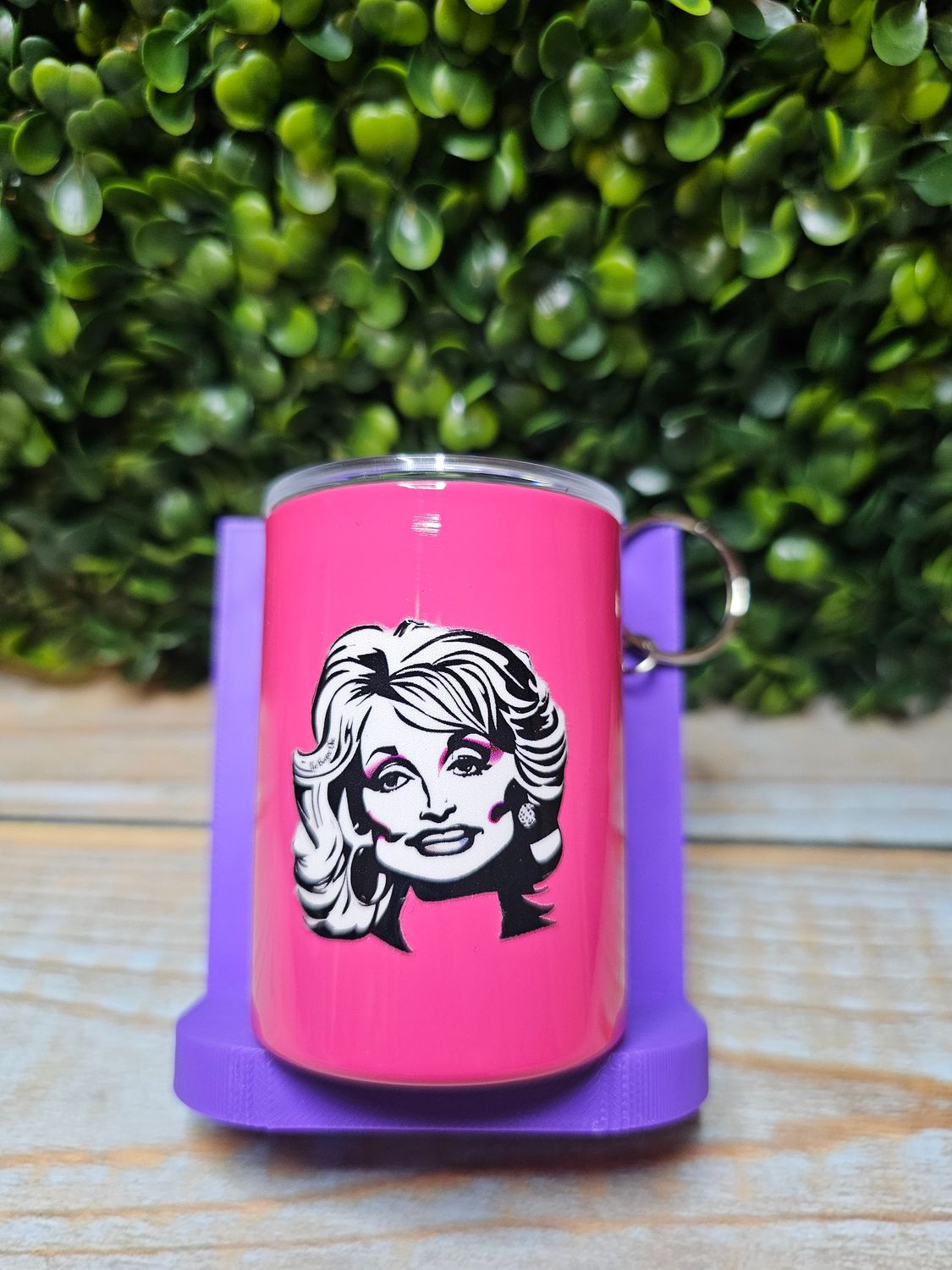 In Dolly We Trust Mini Shot Glass Keychain