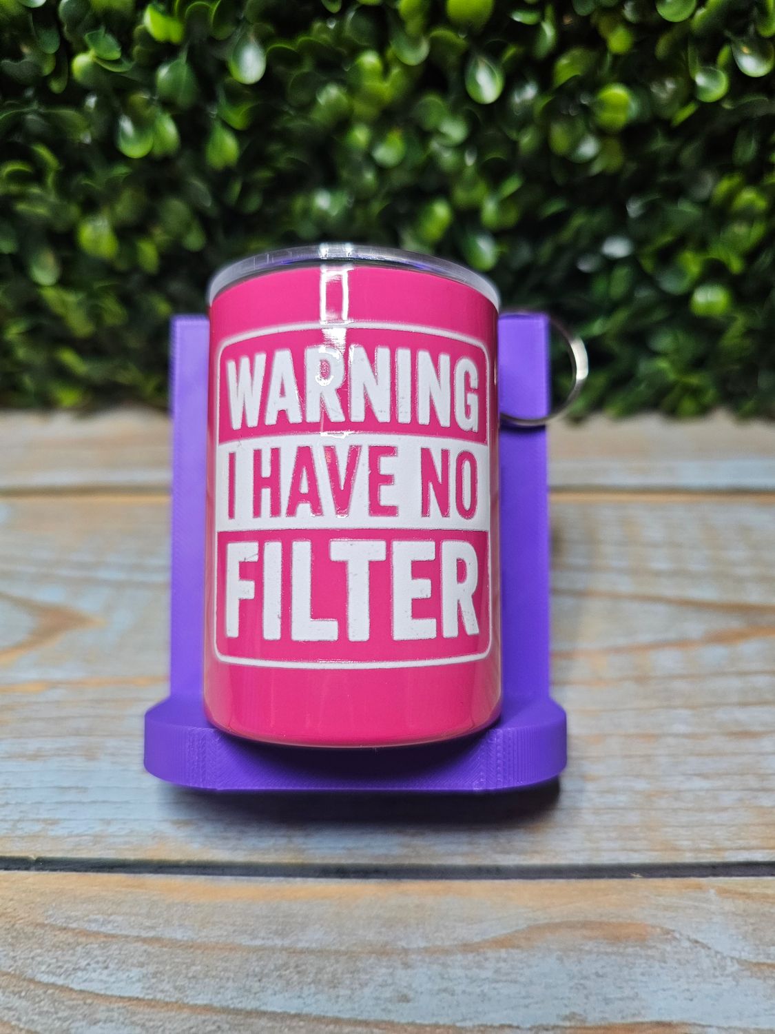 No Filter Mini Tumbler Keychain