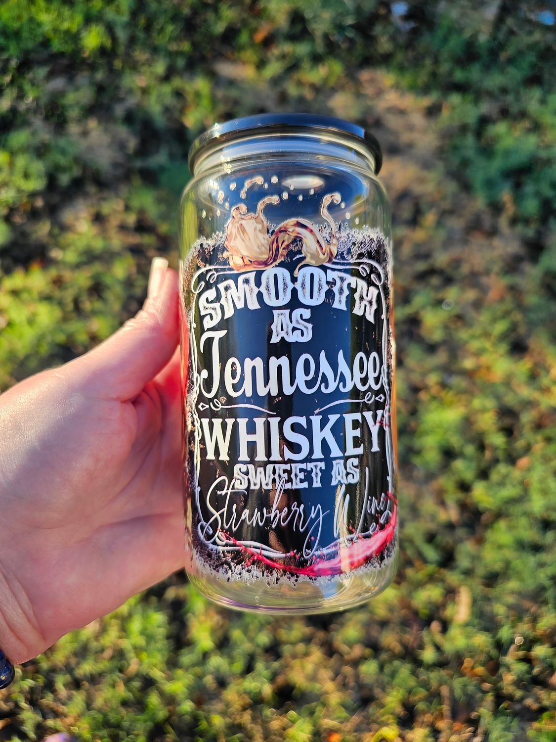 Tennessee Whiskey Glass Can