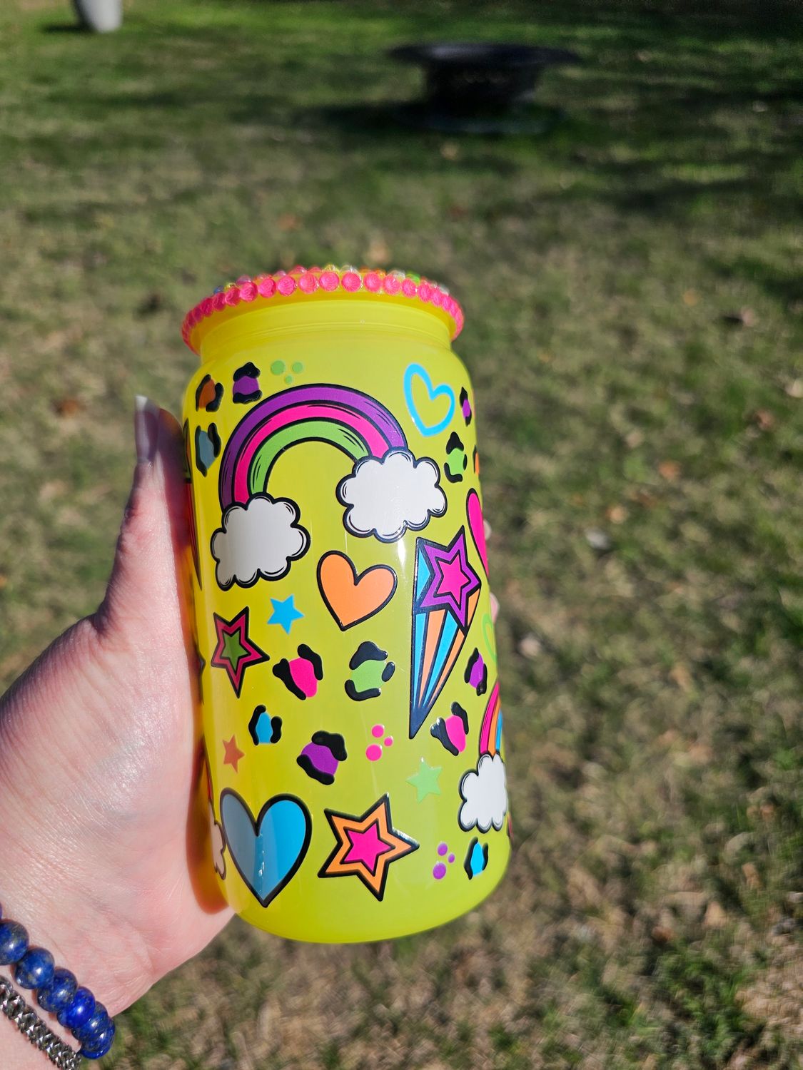 LF Inspired Glass Can