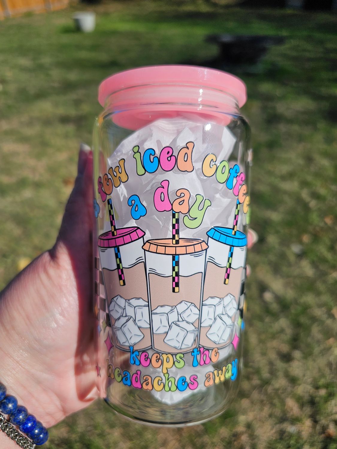 A Few Iced Coffees A Day Glass Can