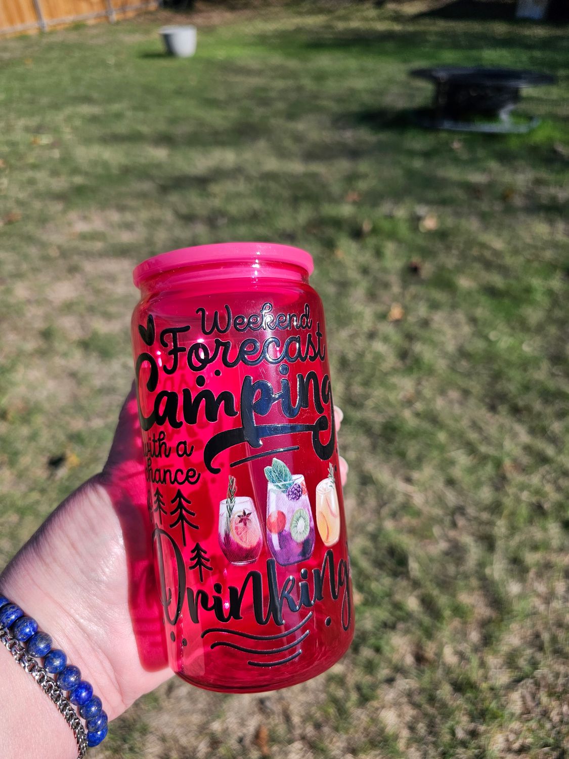Camping Glass Can