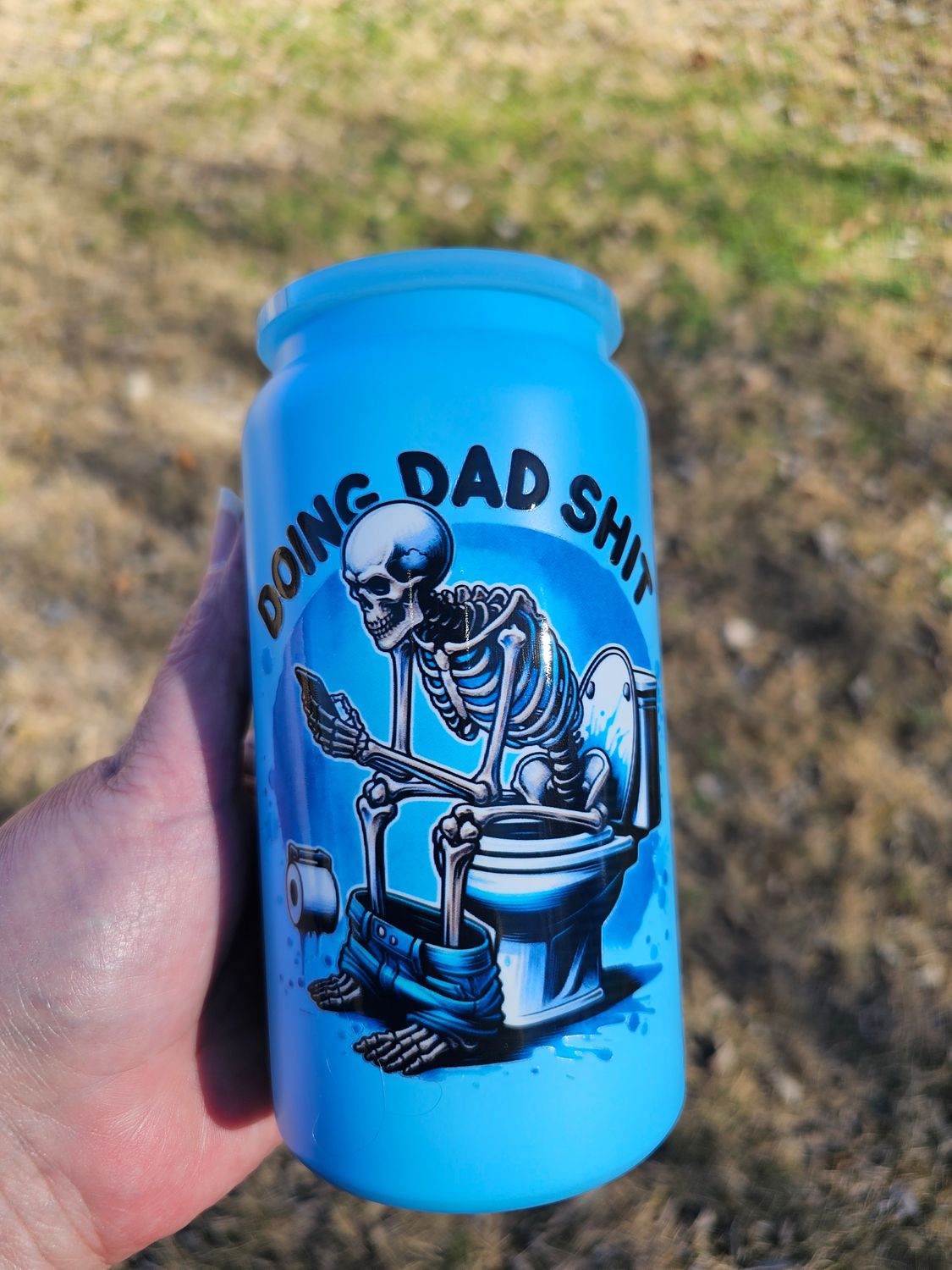 *Explicit* Doing Dad $hit Stainless Steel Can
