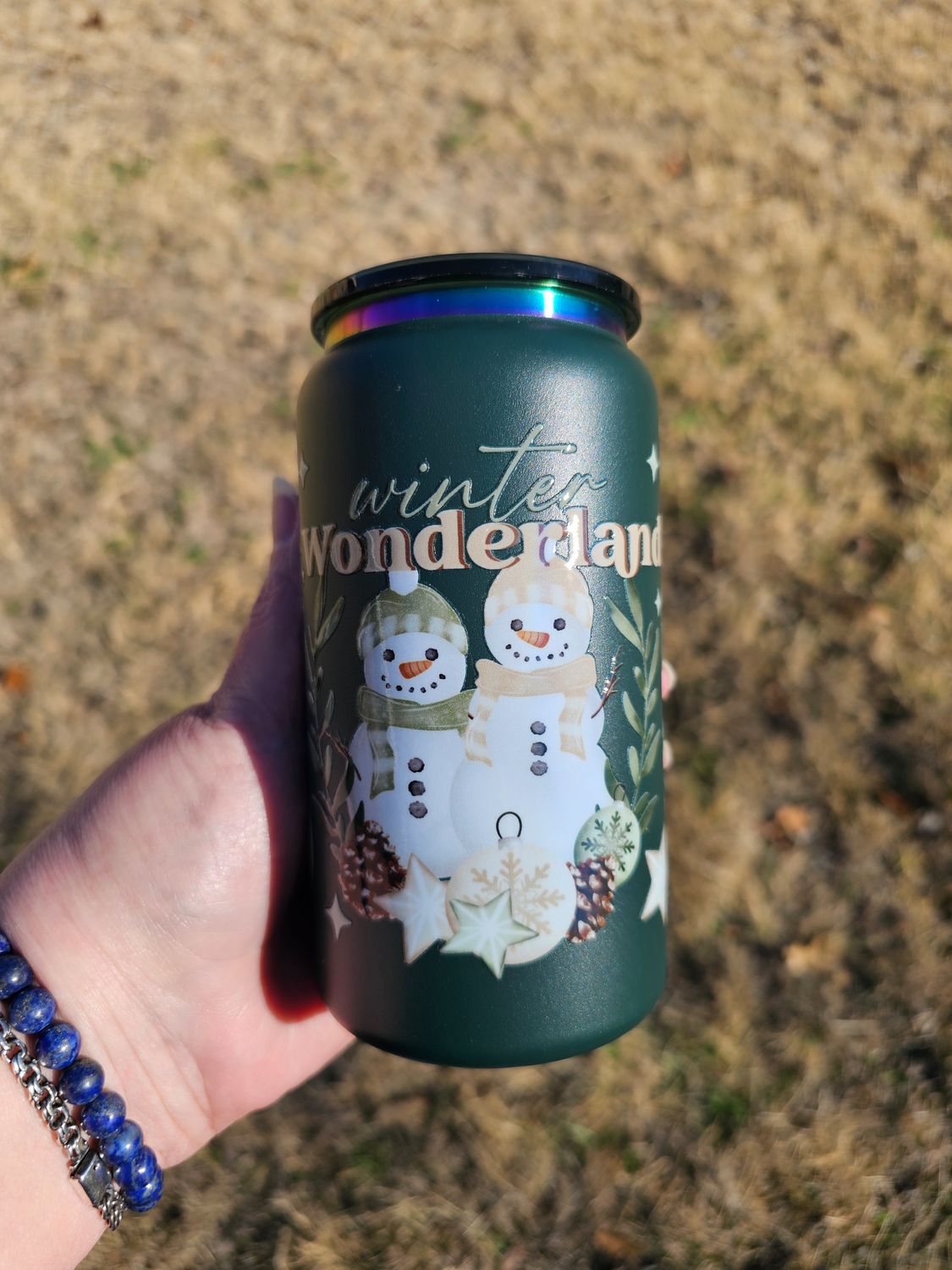 Winter Wonderland Stainless Steel Can