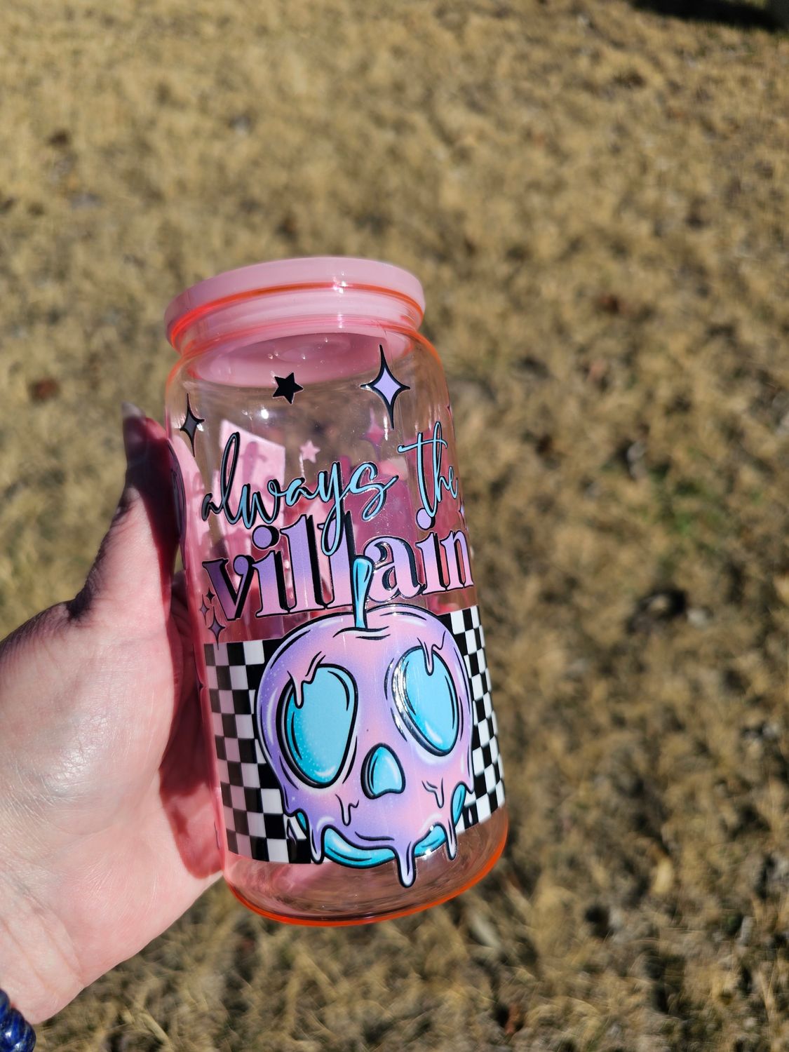 Always the Villian Acrylic Can