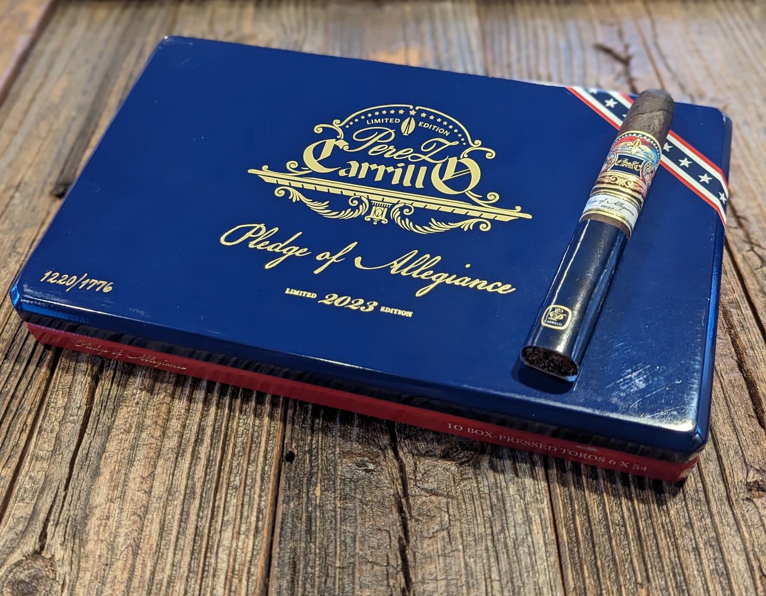 E.P. Carrillo Pledge of Allegiance, Single/Box: (Single), Size: Toro (6 x 54)