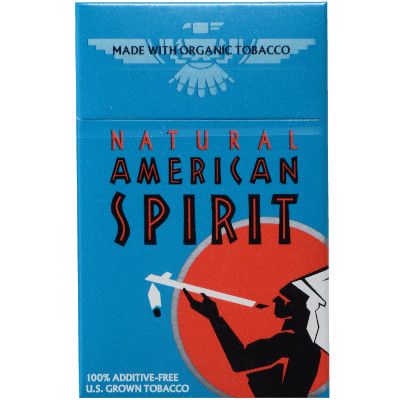 American Spirit Organic Full-Bodied Taste Turquoise Hard Pack Single