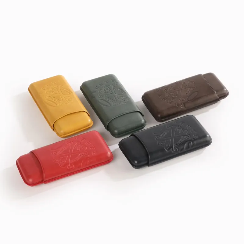 The Opus X Society Nobuk Leather 3 Cigar Case