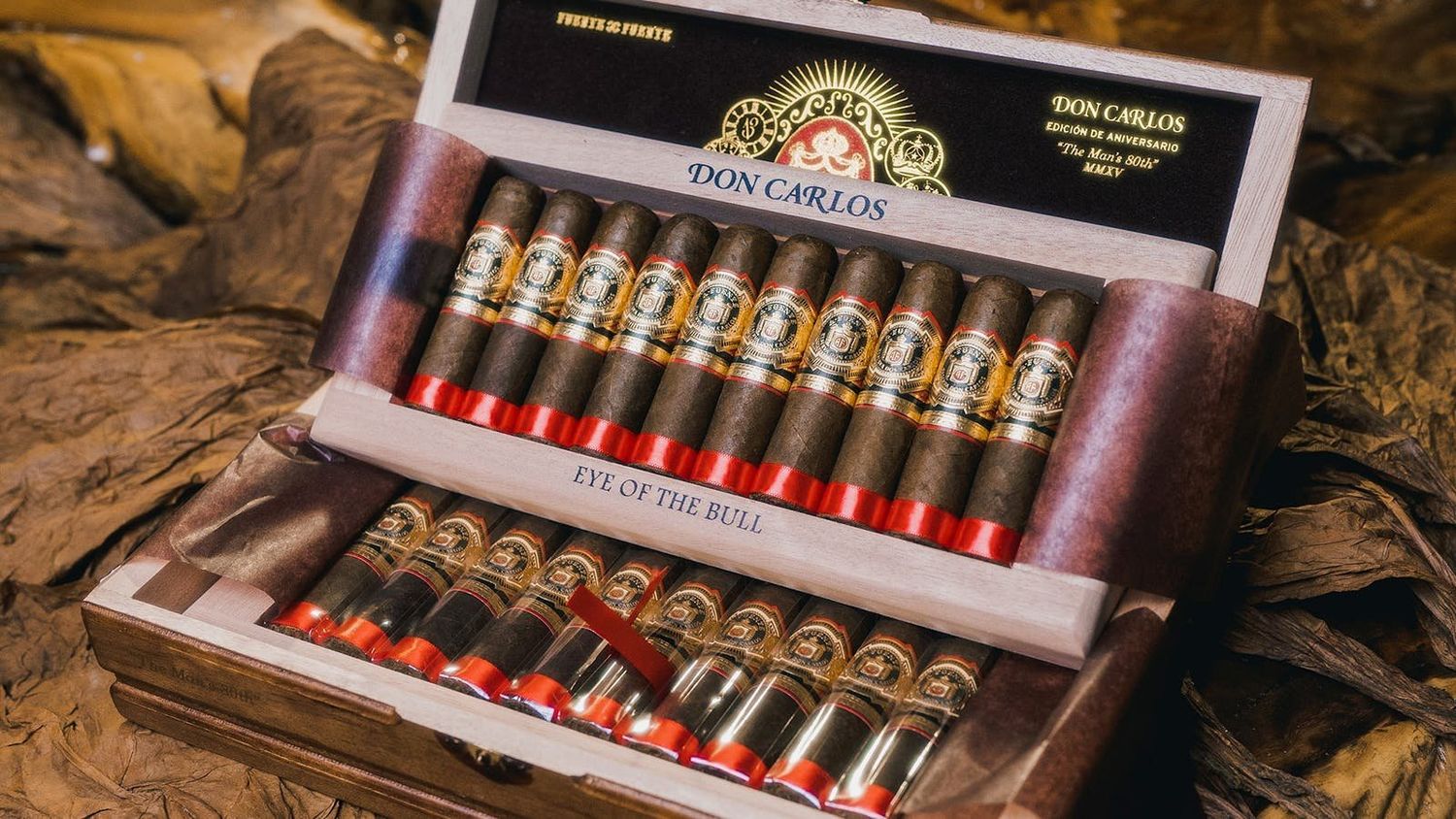 Arturo Fuente Don Carlos Eye of the Bull The Man&#39;s 80th - (3 1/2&quot;x55)
