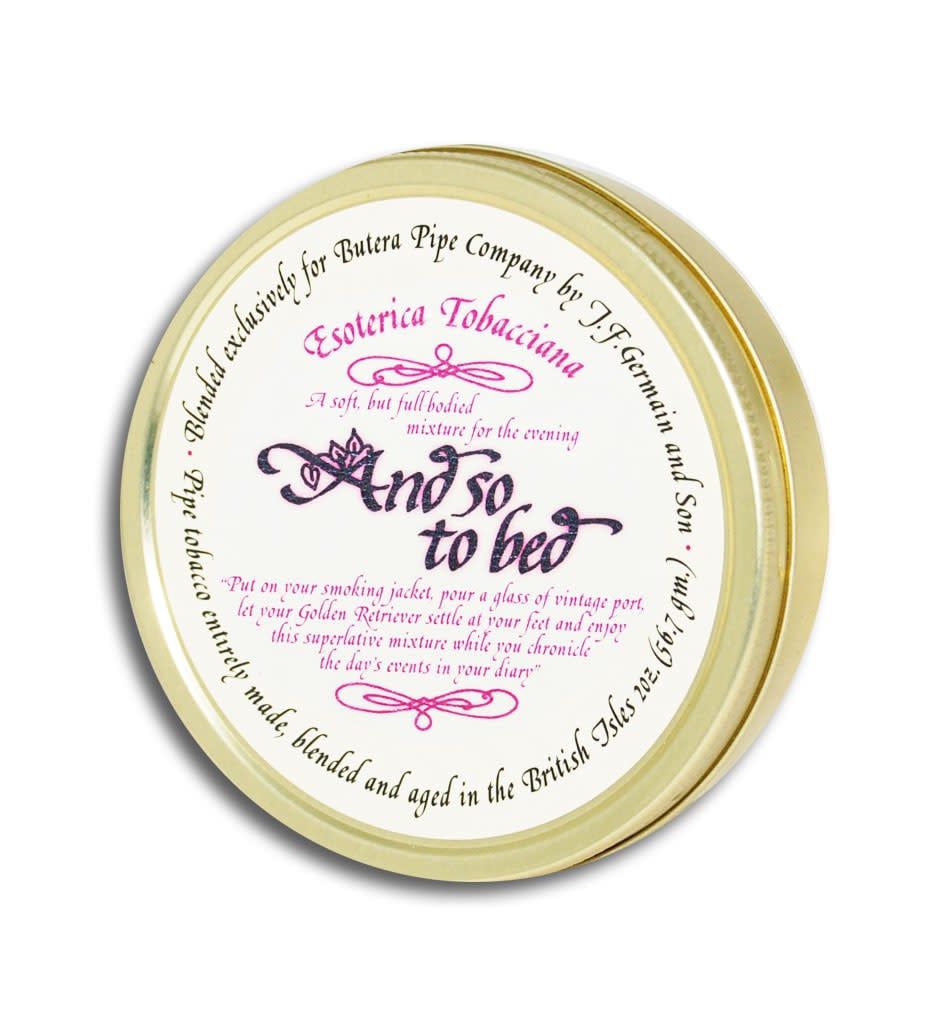 Esoterica Tobacciana And So To Bed TIN