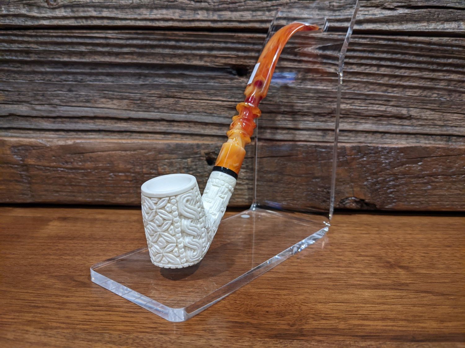 Churchwarden Floral Meerschaum