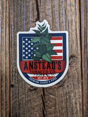 Anstead&#39;s Tobacco Company Flag Decal Sticker