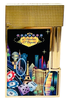 S.T. Dupont Ligne 2 - Casino w/ Yellow-Gold Trim