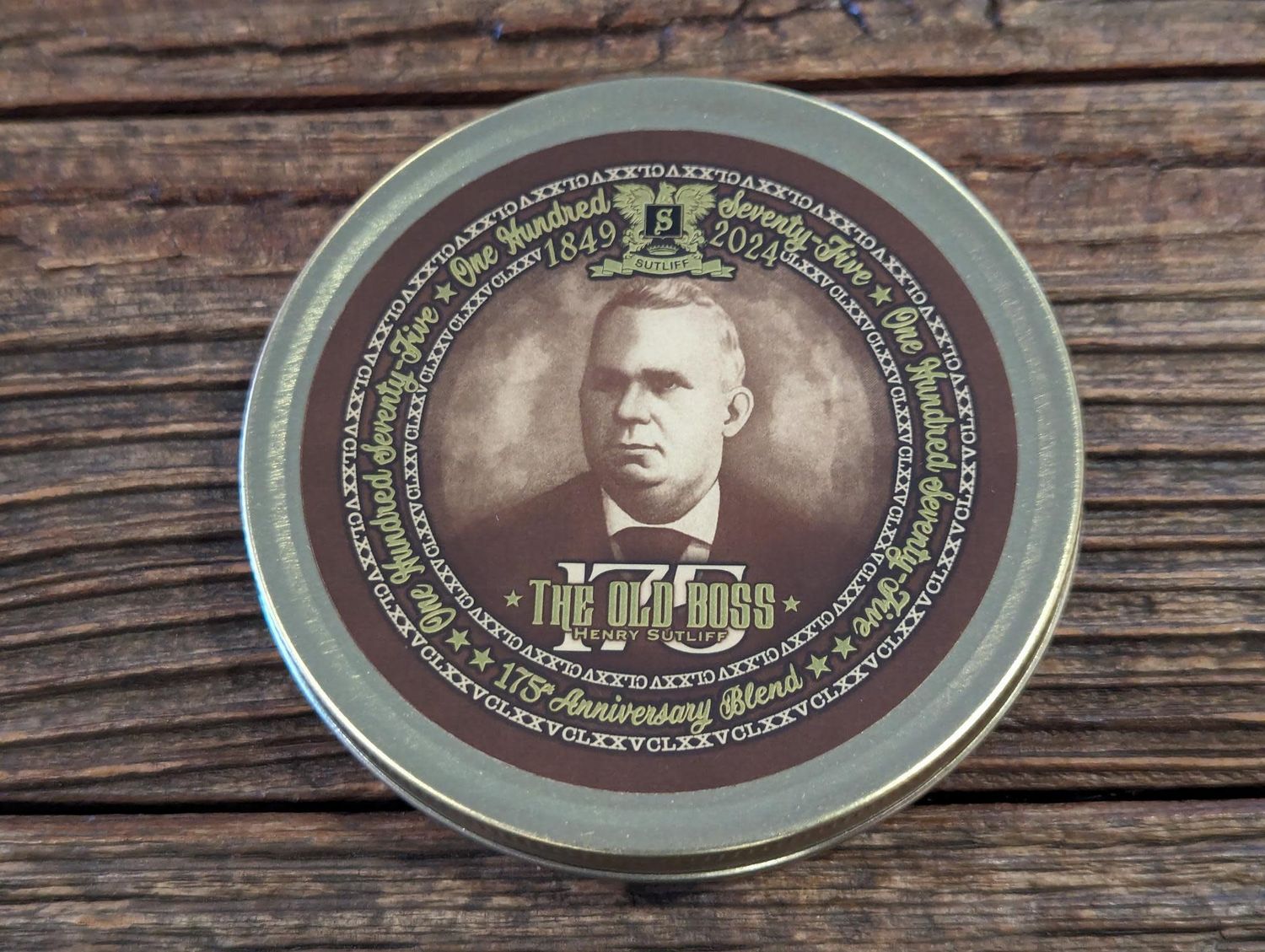 Sutliff Old Boss 175th Anniversary Tin